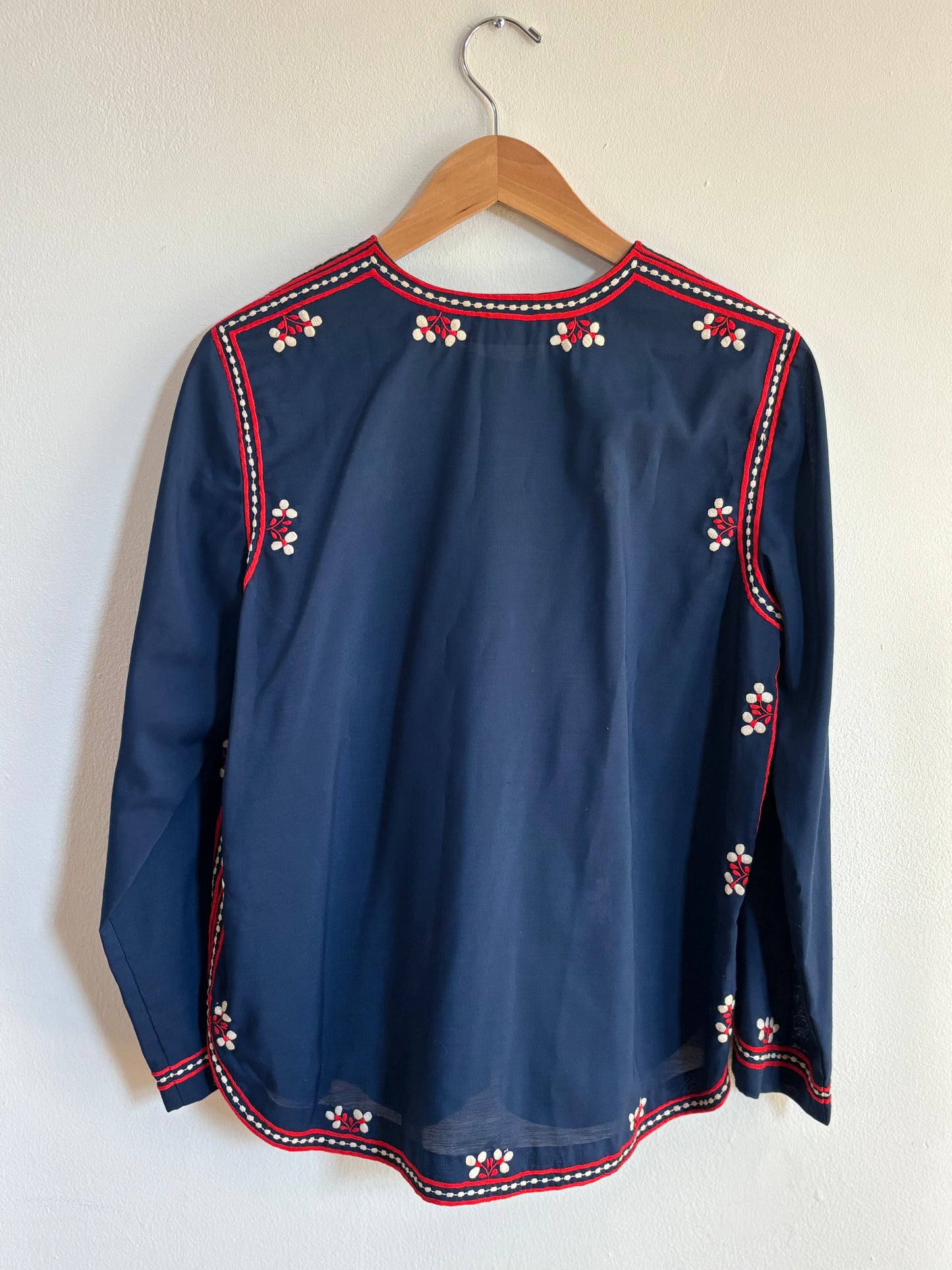 Vintage Embroidered Button Down | Size S